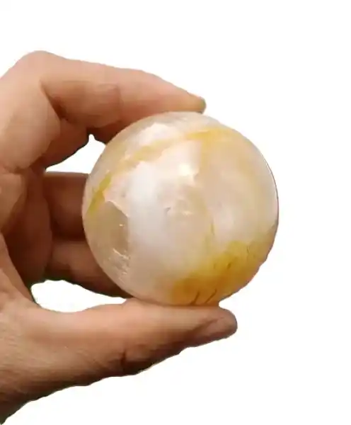 Esfera de Citrino Piedra Natural – Cristal para Decoración y Meditación